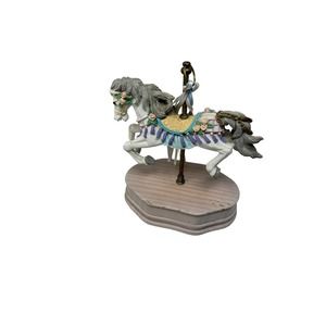 Collectible Carousel Horse Figurine Music Box